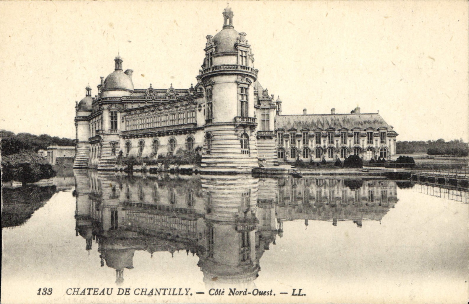 CPA Chateau de Chantilly Cote Nord Ouest 