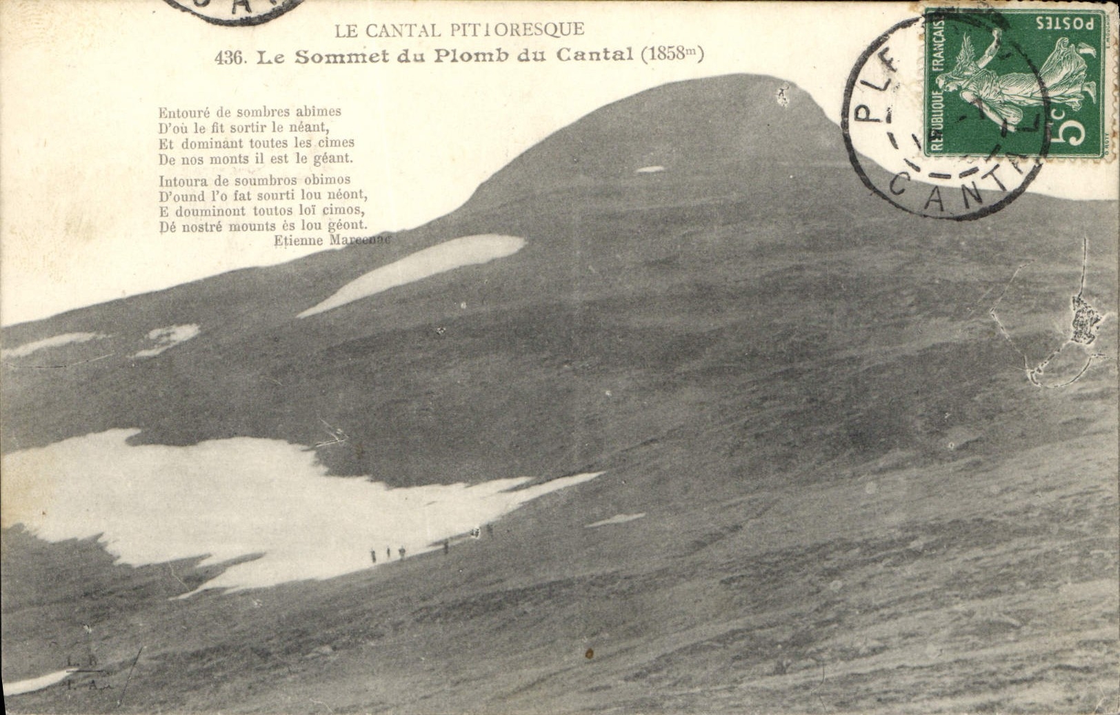 CPA Le Cantal Pittoresque Le Sommet du Plomb du Cantal 