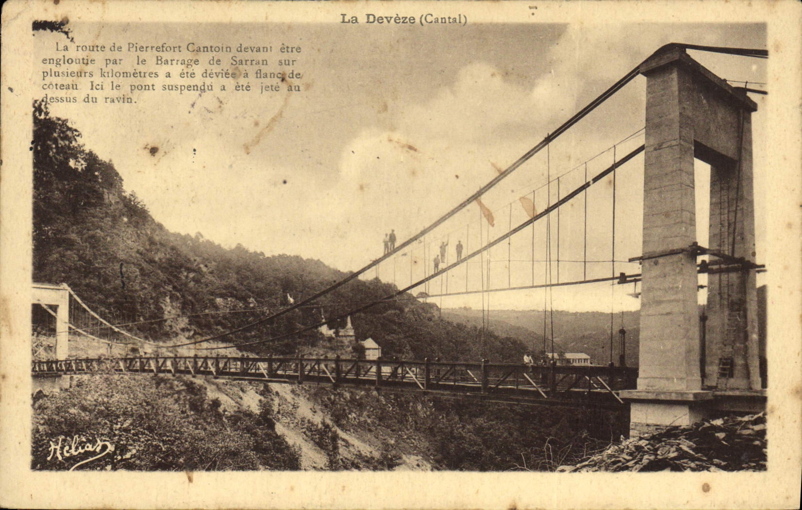 CPA La Deveze Cantal 
