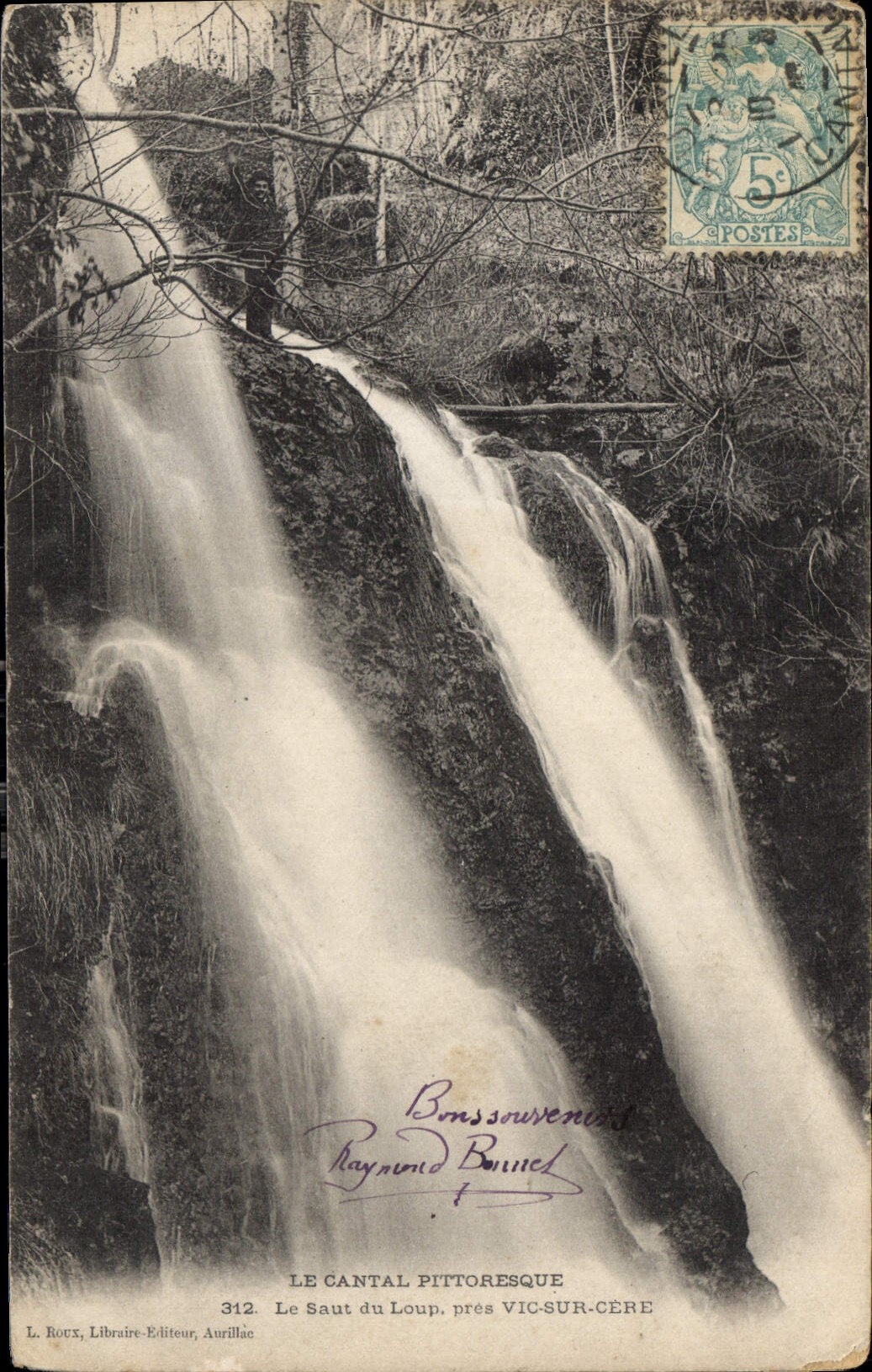 CPA Le Cantal Pittoresque Le Saut du Loup pres Vic sur Cere 