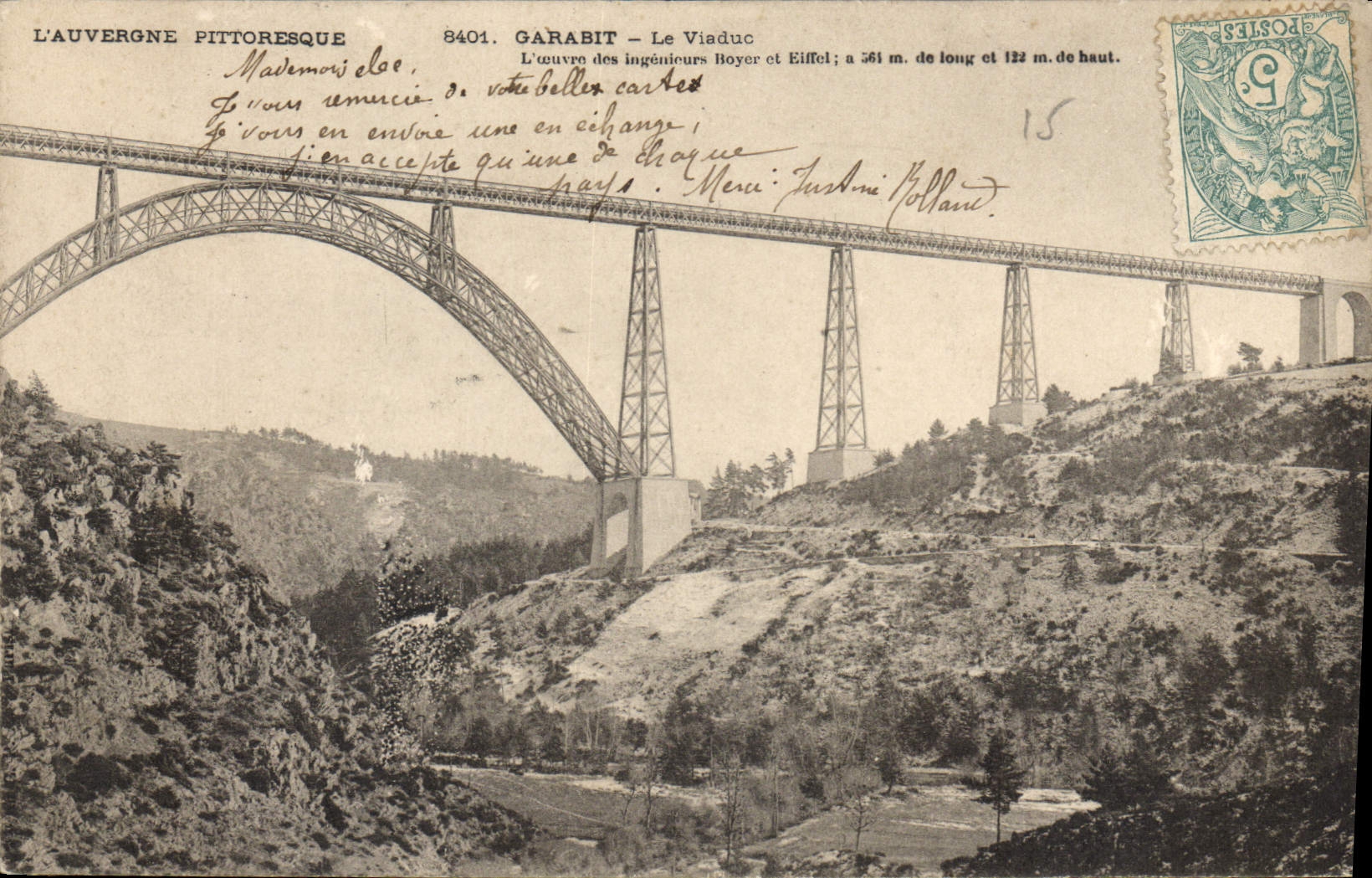 CPA L'Auvergne Pittoresque Garabit Le Viaduc 