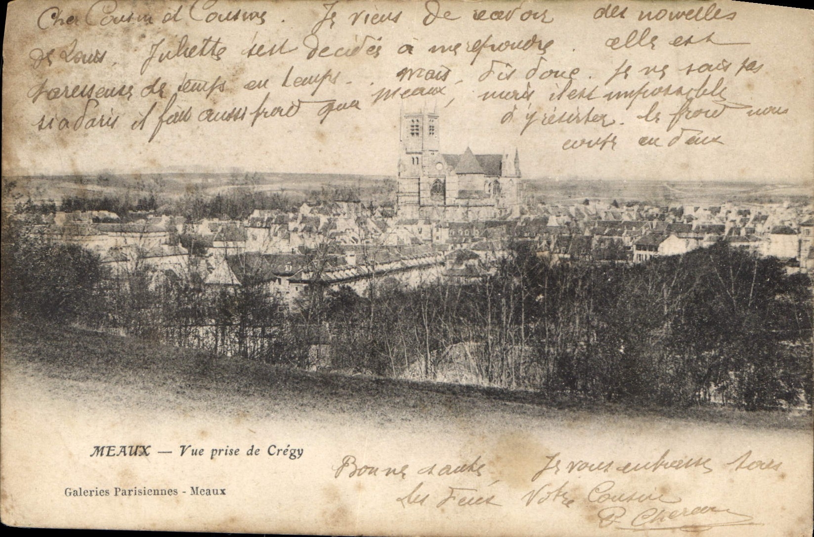 CPA Meaux Vue prise de Cregy 