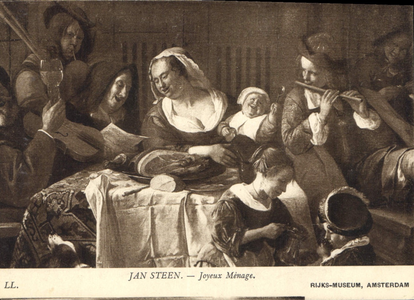 CPA Jan Steen Joyeux Menage Amsterdam