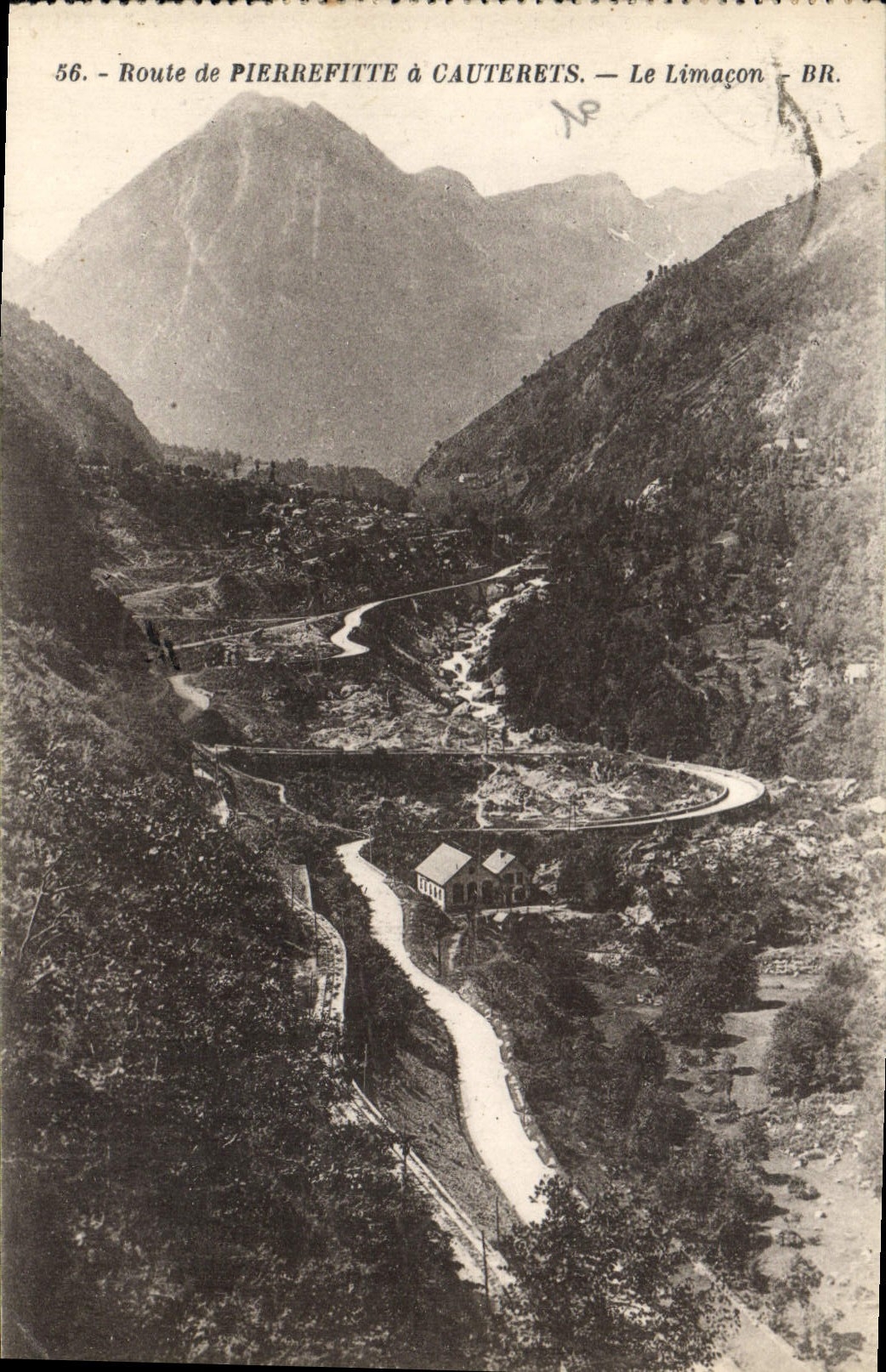 CPA Route de Pierrefitte a Cauterets Le Limacon 