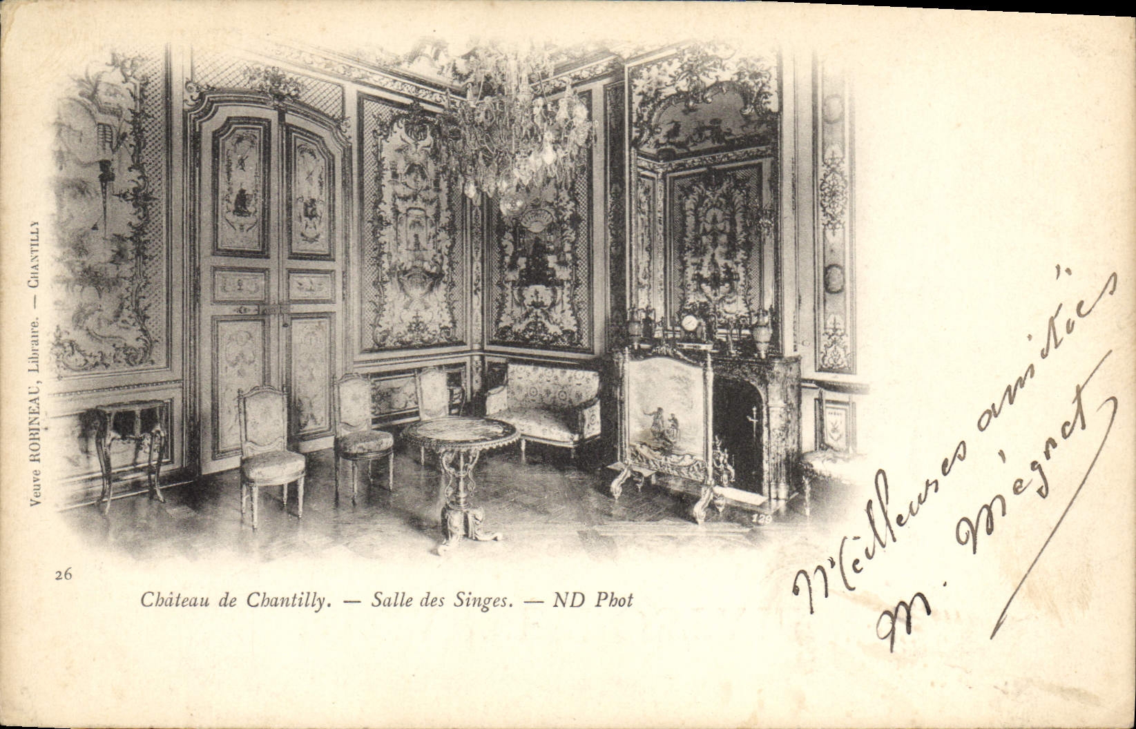 CPA Chateau de Chantilly Salle des Singes