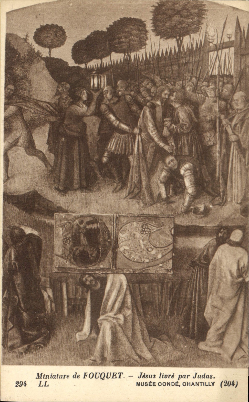 CPA Miniature de Fouquet Jesus livre par Judas 