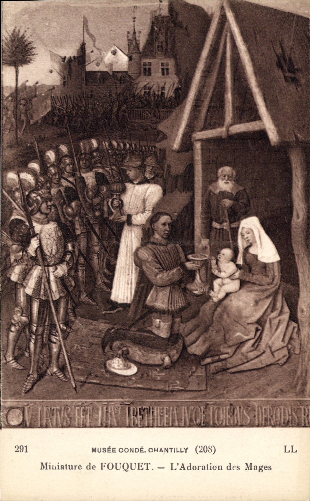 CPA Musee Conde Chantilly Miniature de Fouquet L'Adoration des Mages