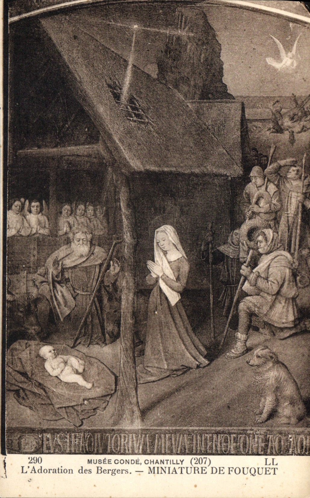 CPA Musee Conde Chantilly L'Adoration des Bergers Miniature de Fouquet 