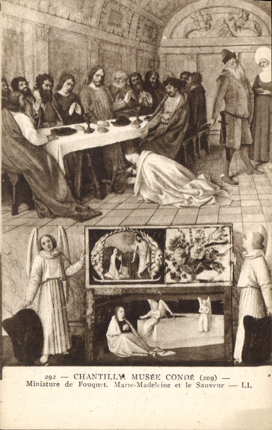 CPA Chantilly Musee Conde Miniature de Fouquet Marie Madeleine et le Sauveur 