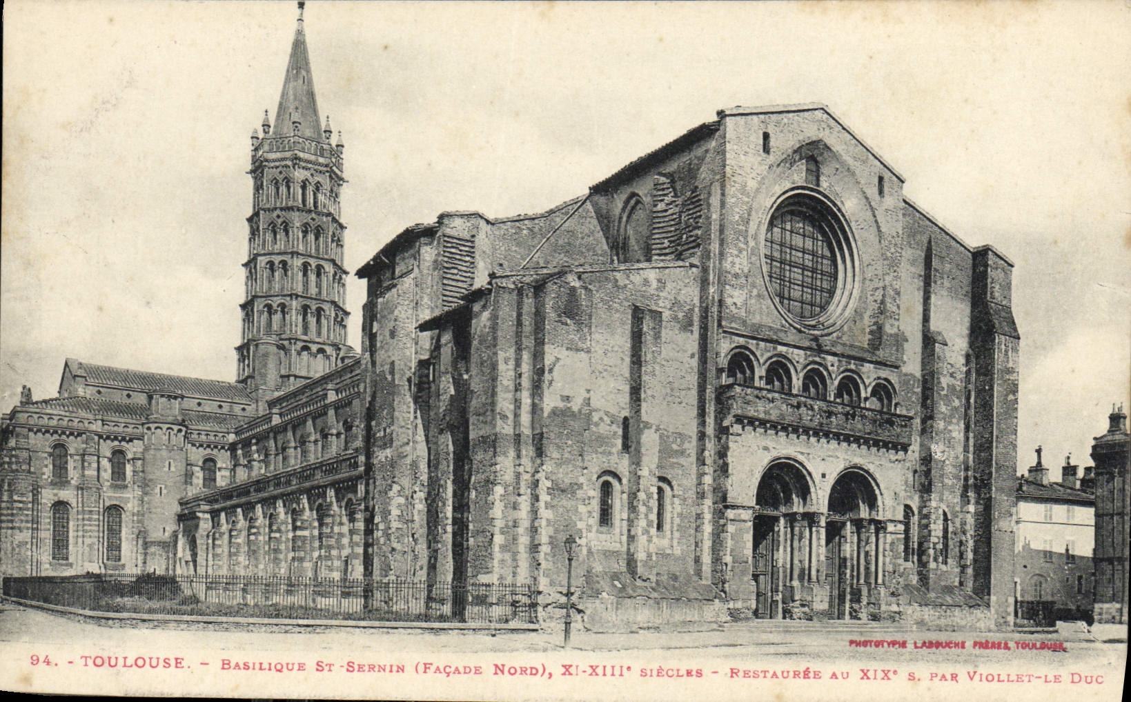 CPA Toulouse Basilique Saint Sernin Facade nord 