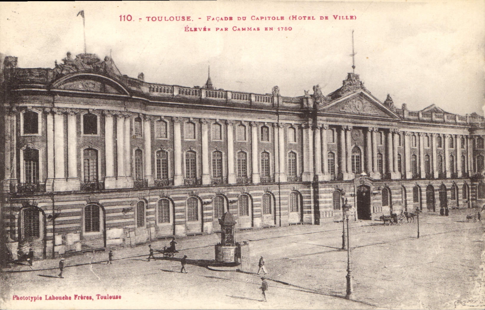 CPA Toulouse Facade du Capitole Hotel de Ville