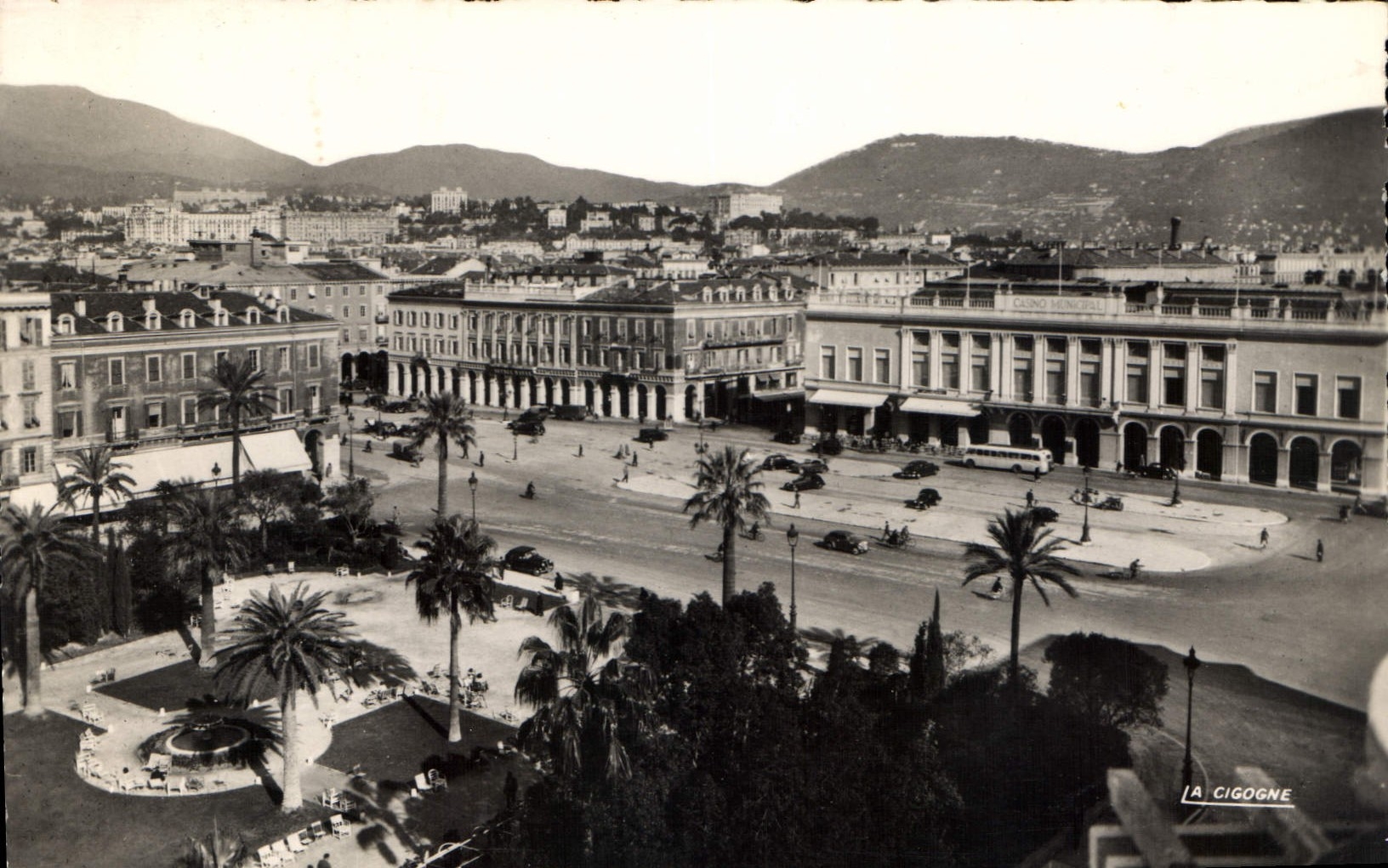 CPA Nice La Place Massena le Casino et les Jardins