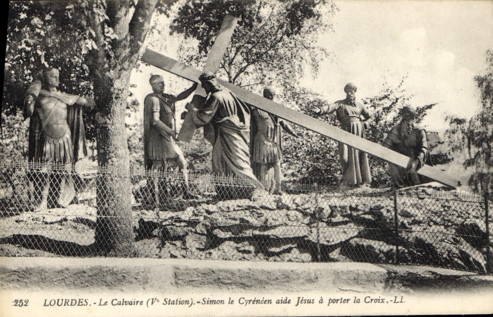 CPA Lourdes le Calvaire V Station 