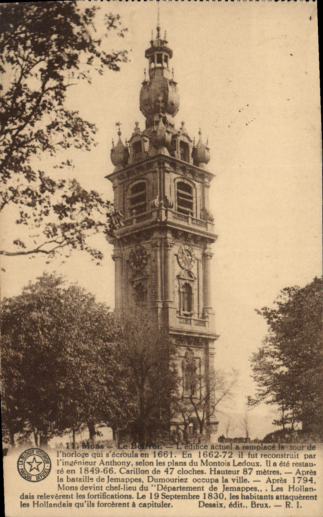 CPA Moas Le beffroi