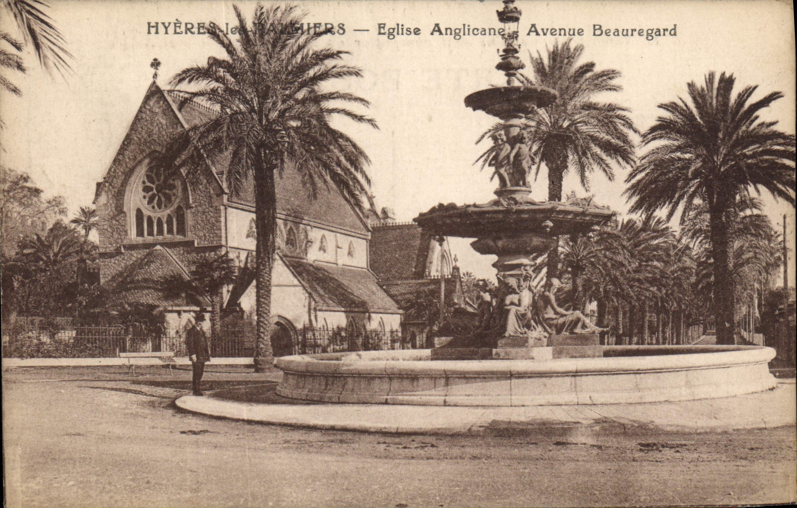 CPA Hyeres les Palmiers Eglise Anglicane Avenue Beuregard 