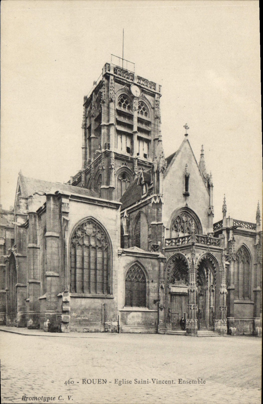CPA Rouen Eglise Saint Vincent Ensemble 