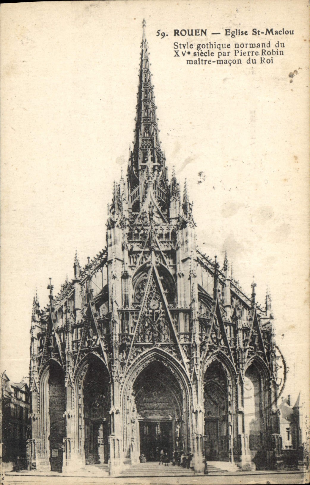 CPA Rouen Eglise St Maclou 
