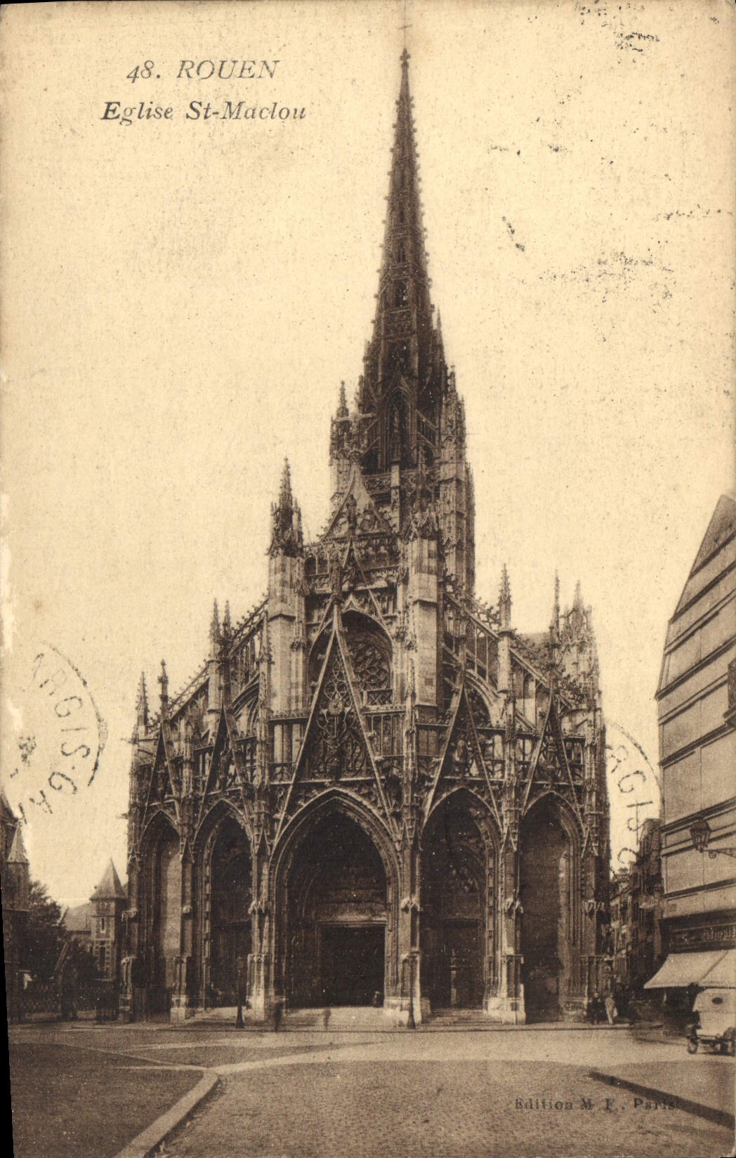 CPA Rouen Eglise St Maclou 