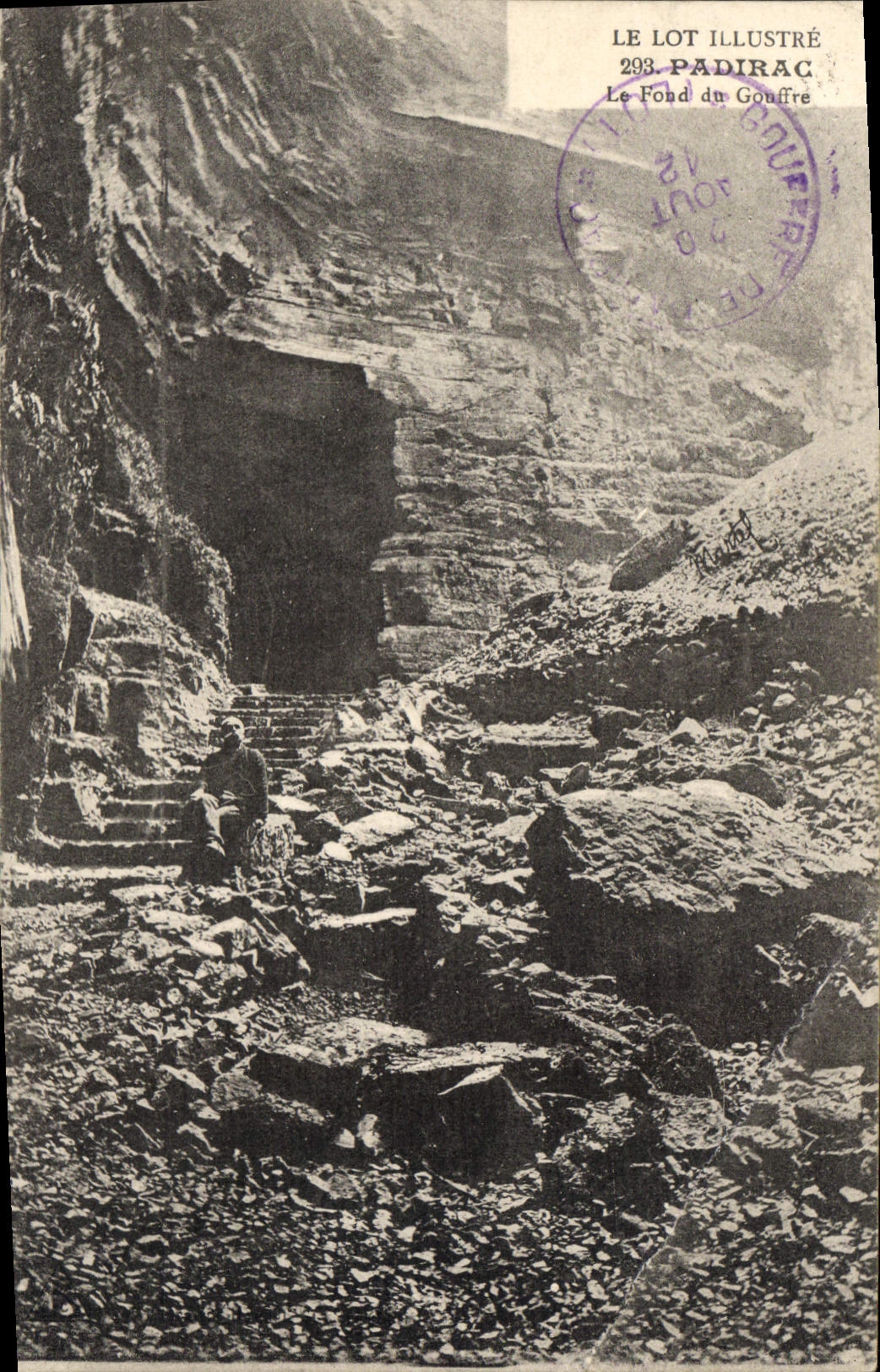 CPA Padirac Le Fond du Gouffre 