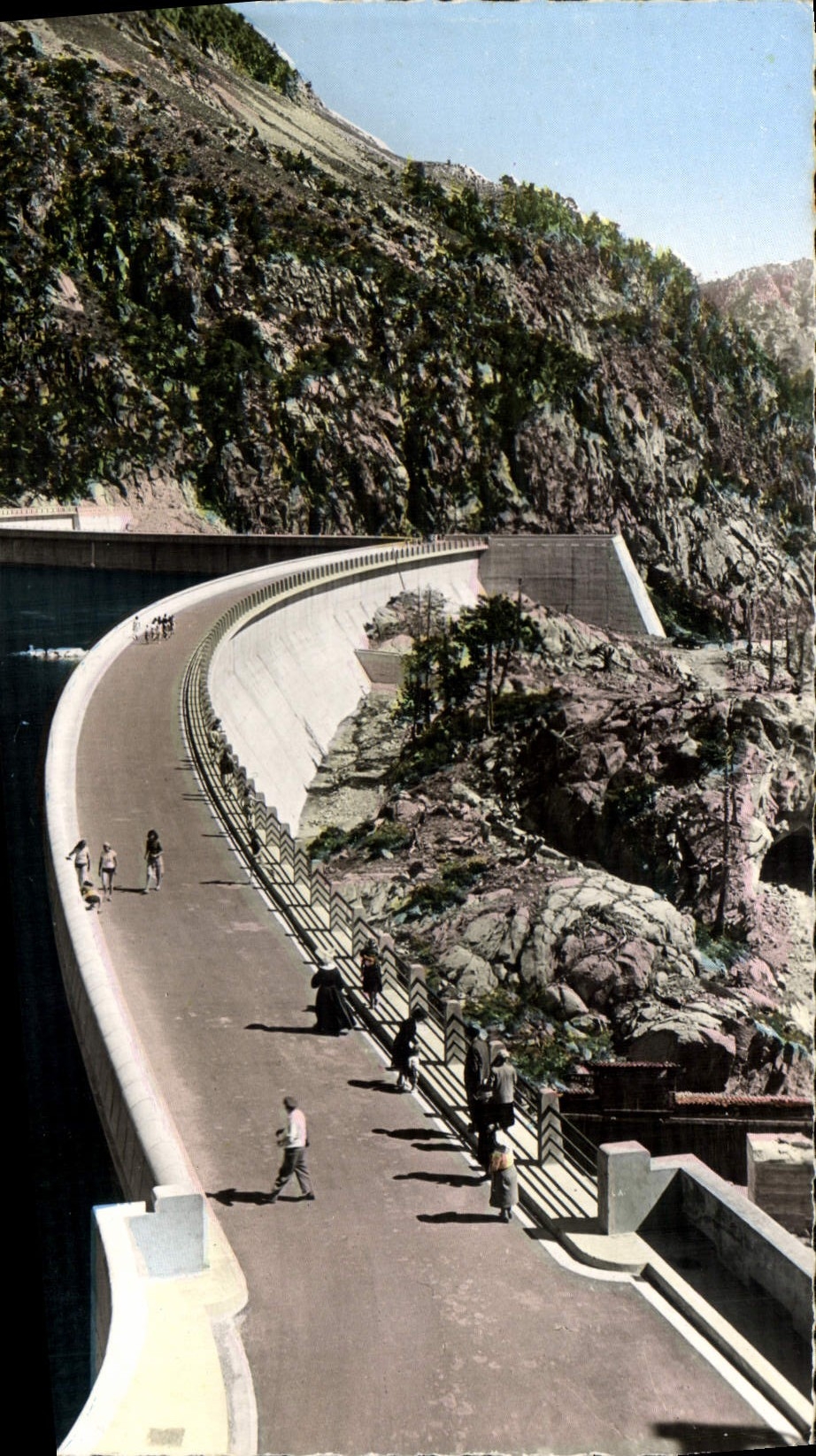 CPA Vallee d'Aure Le sommet du Barrage de Cap de Long