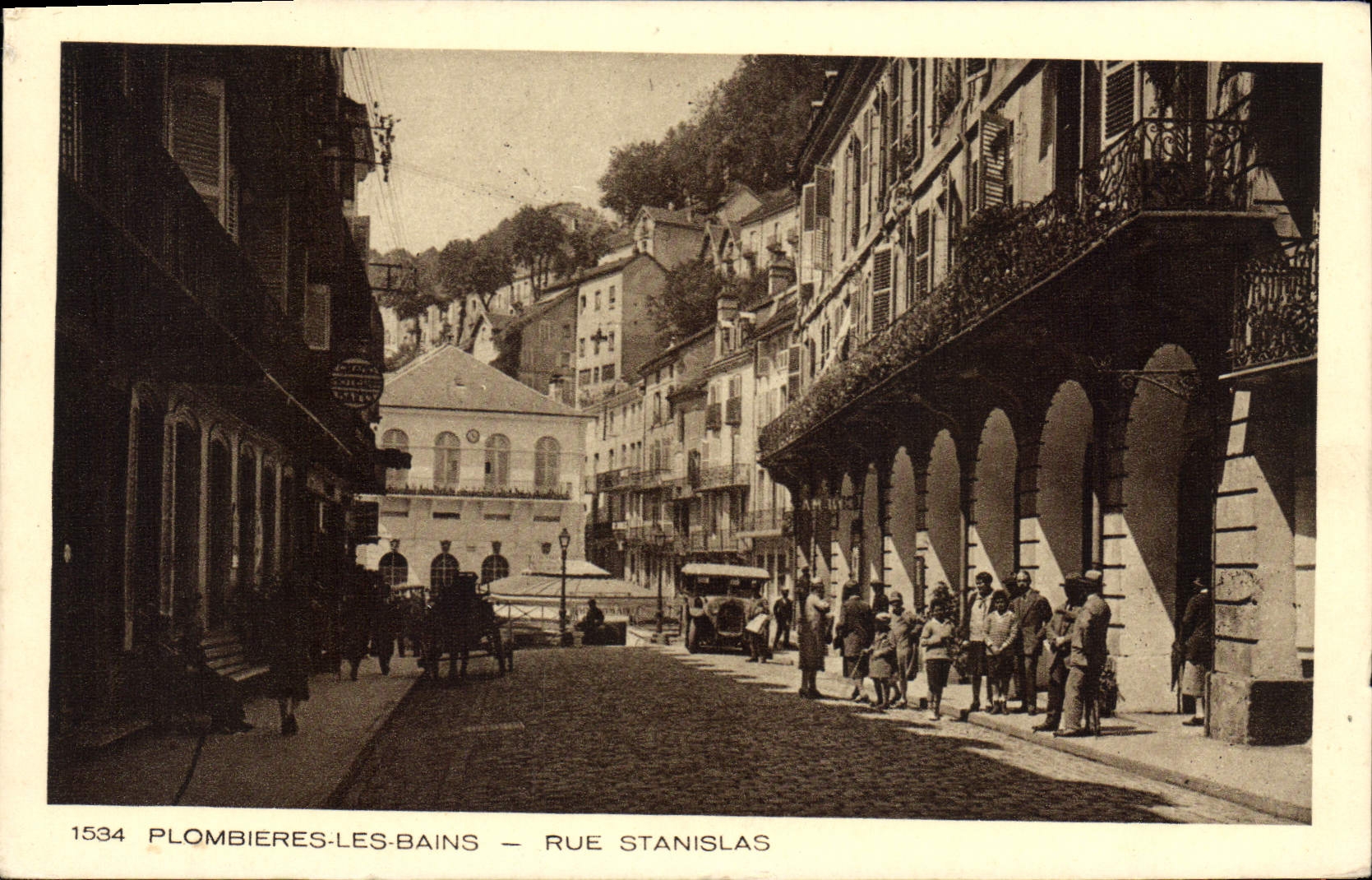 CPA Plombieres les Bains Rue Stanislas