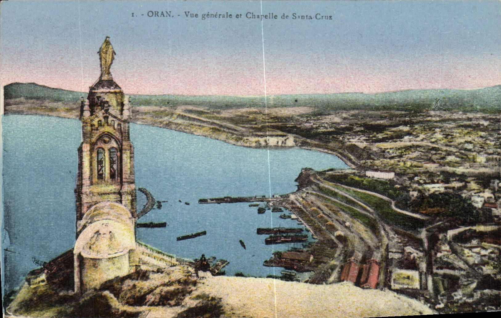 CPA Oran Vue generale et Chapelle de Santa Cruz 