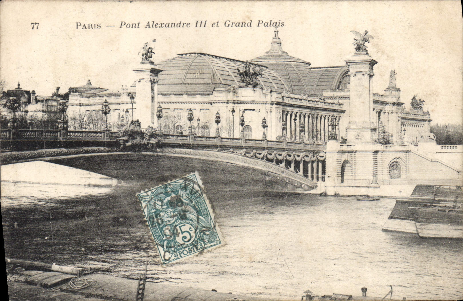 CPA Paris Pont Alexandre III et Grand Palais