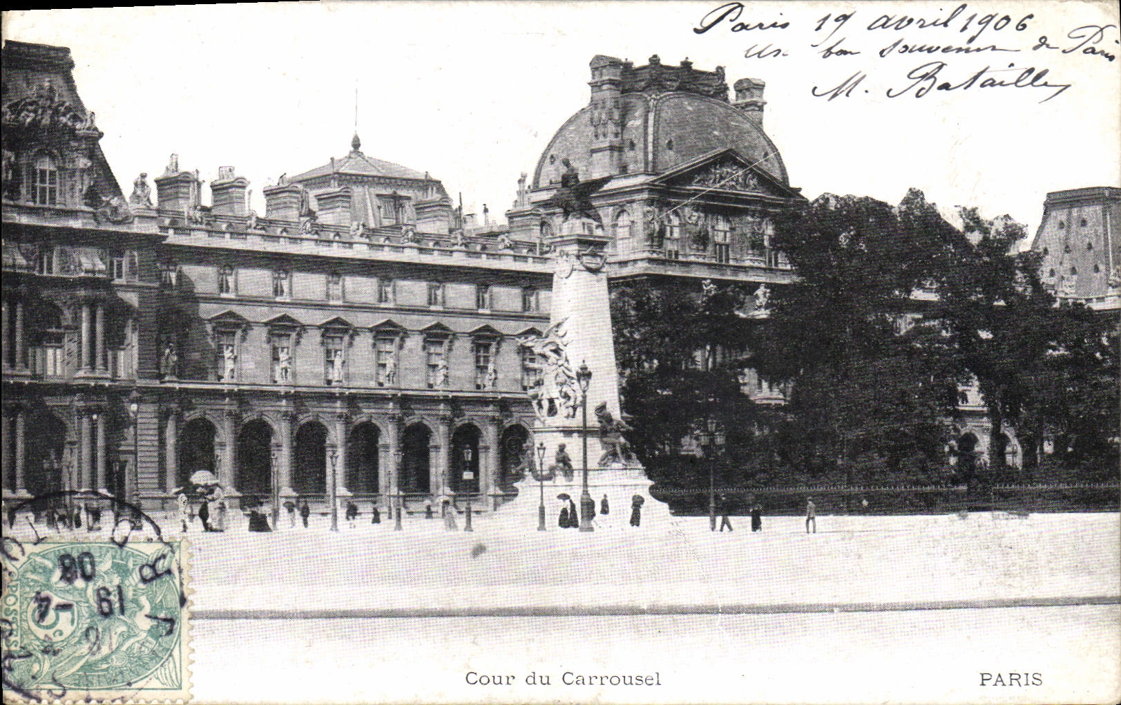 CPA Paris Cour du Carrousel 