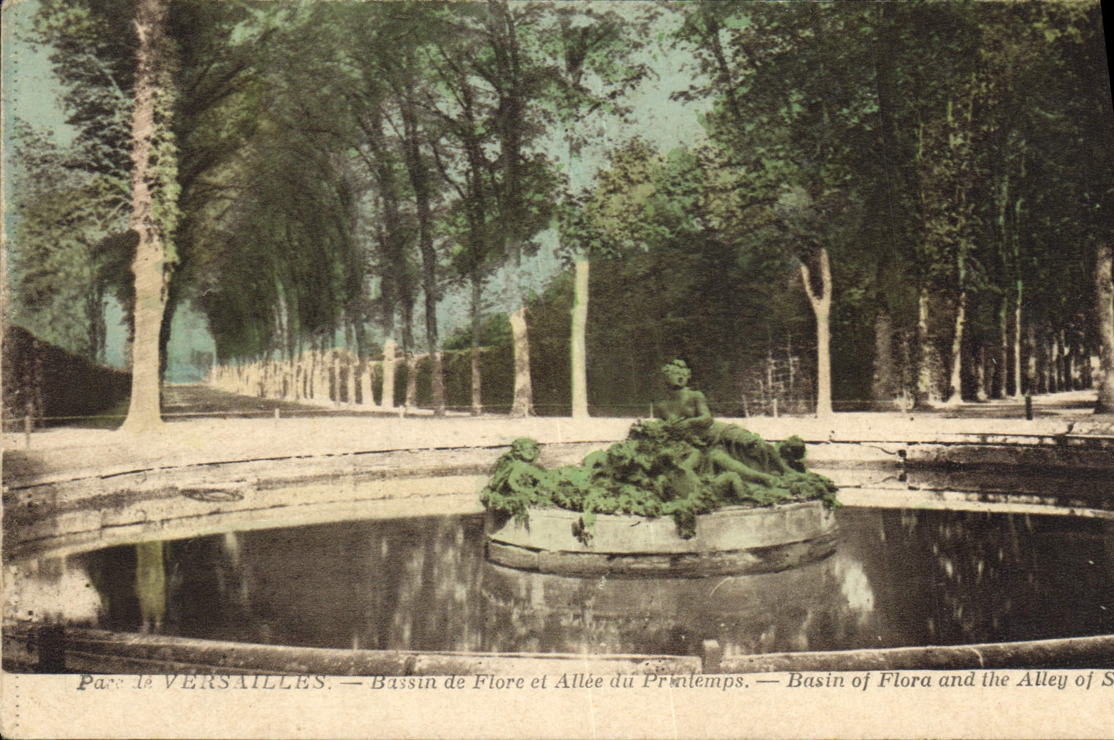 CPA Parc de Versailles Bassin de Flore et Allee du Printemps 