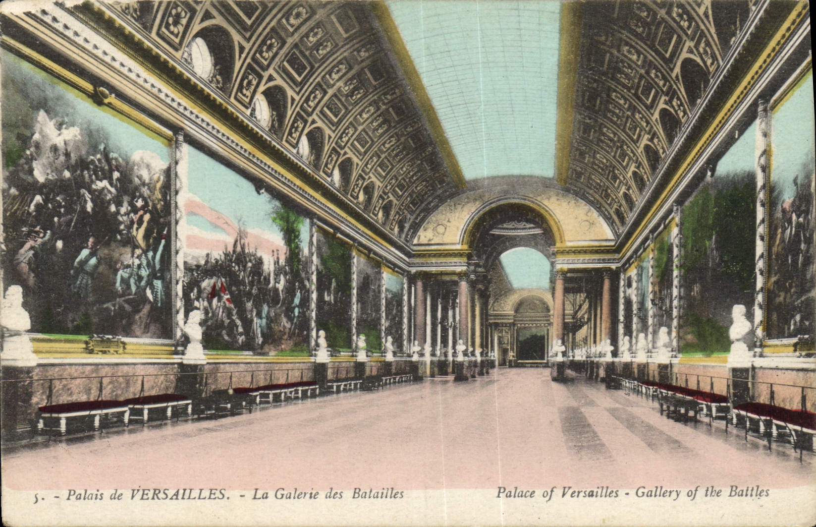 CPA Palais de Versailles La Galerie des Batailles 