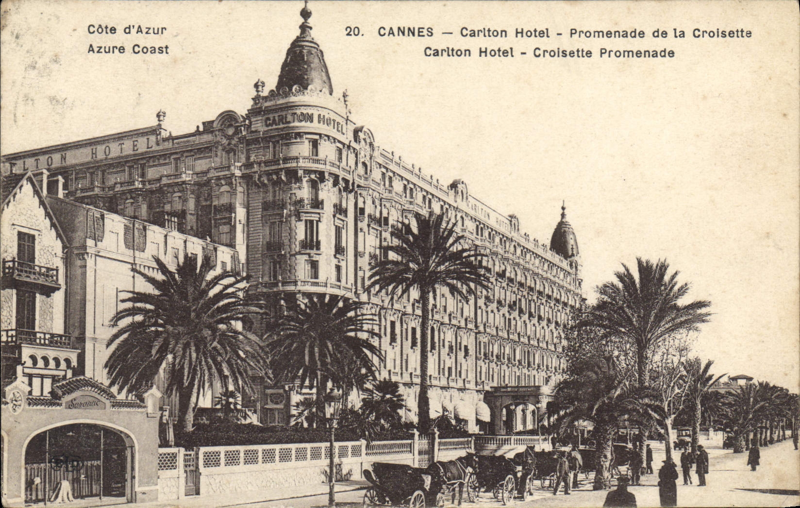 CPA Cannes Carlton Hotel Promenade de la Croisette 
