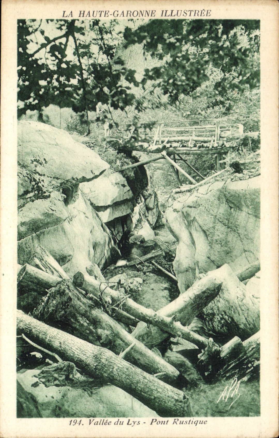 CPA Vallee du Lys Pont Rustique 