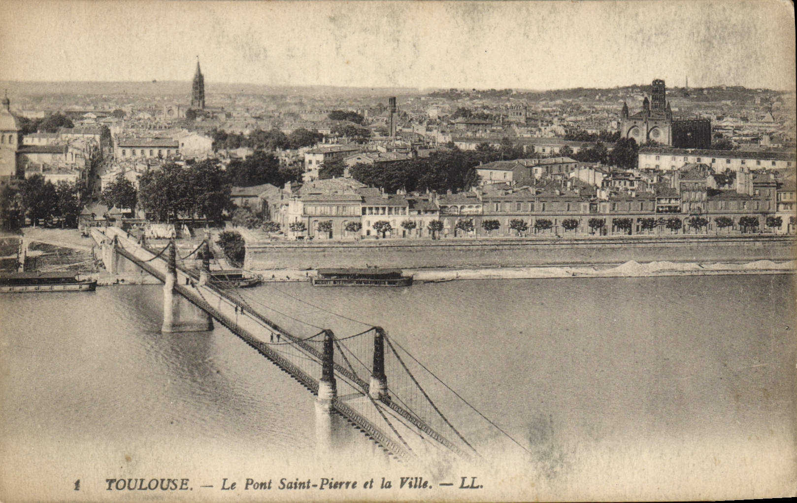 CPA Toulouse Le Pont Saint Pierre et la Ville 