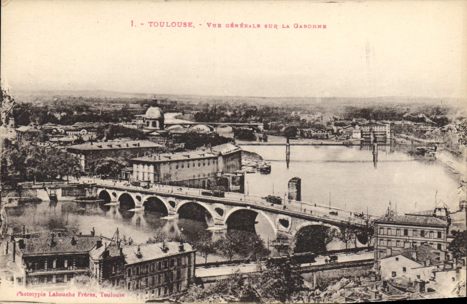 CPA Toulouse Vue Generale sur La Garonne 