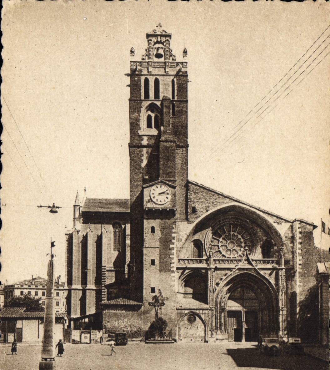 CPA Toulouse La Cathedrale Saint Etienne La Rose