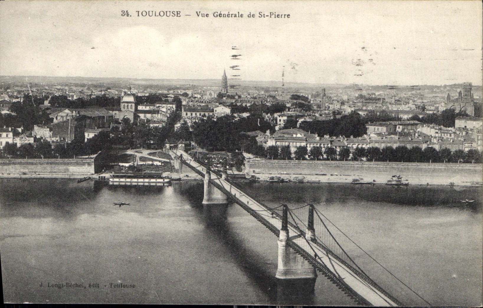 CPA Toulouse Vue generale de St Pierre 