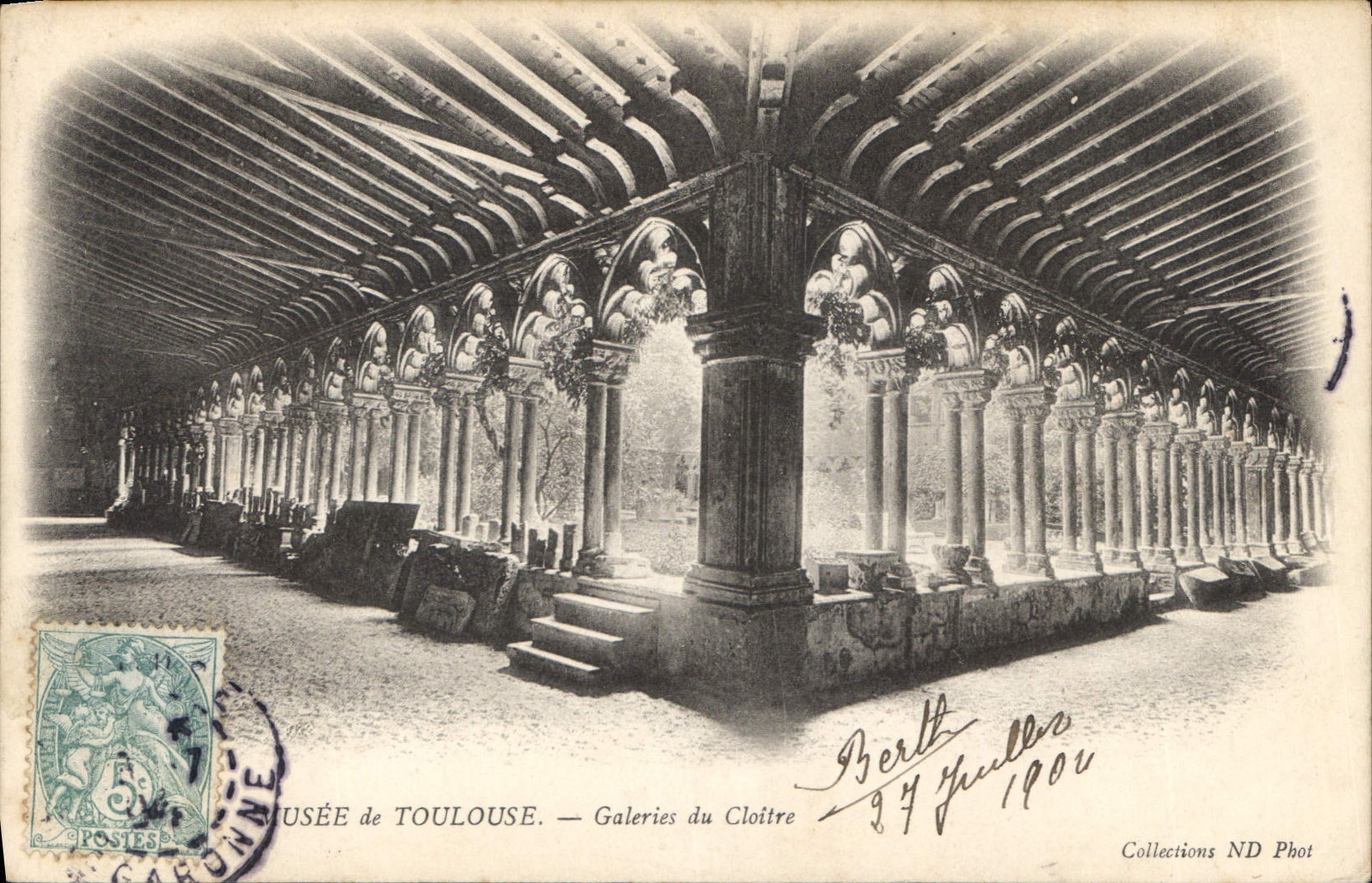 CPA Musee de Toulouse Galeries du Cloitre 