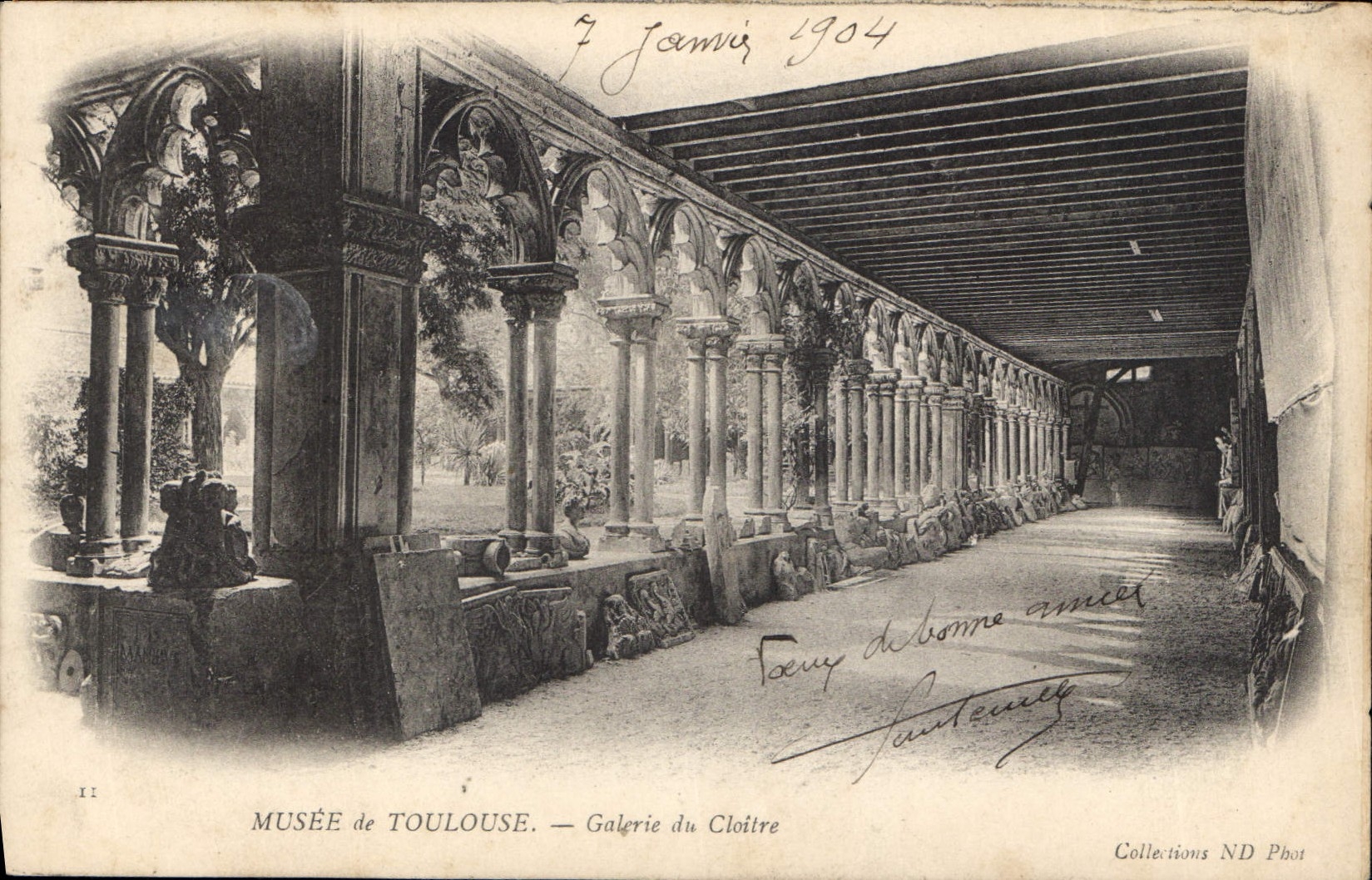 CPA Musee de Toulouse Galerie du Cloitre