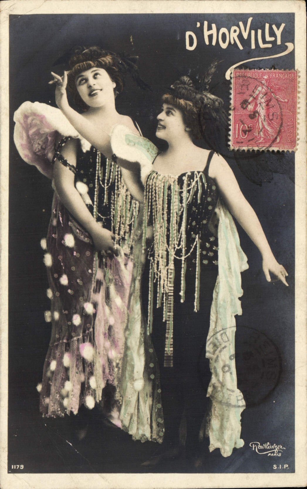 CPA D'Horvilly Femme