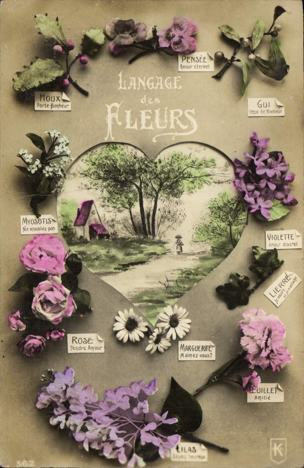 CPA Langage des Fleurs 