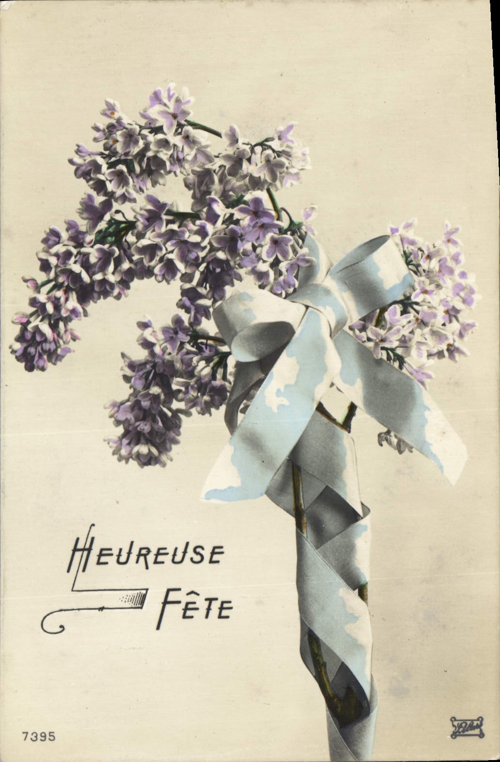 CPA Heureuse Fete Fleurs