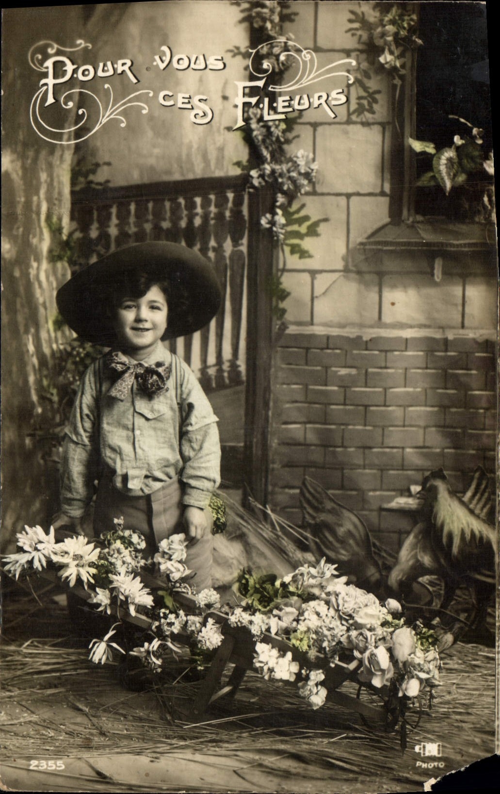 CPA Pour vous ces Fleurs Enfant