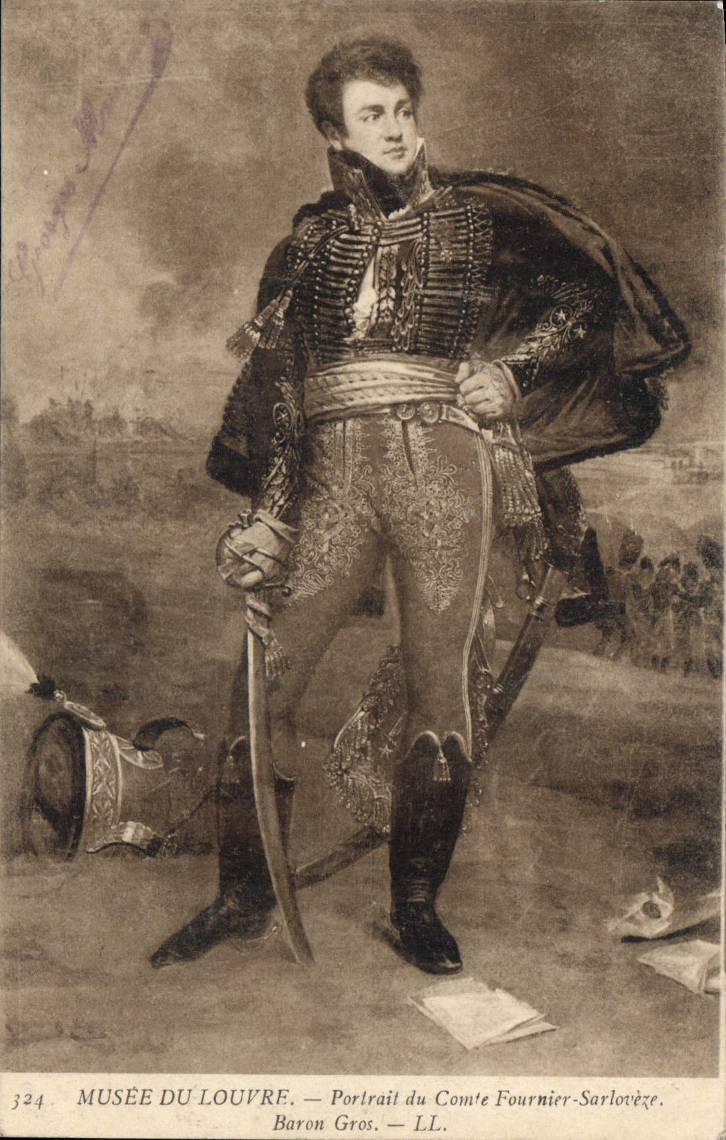 CPA Musee du Louvre Portrait du Conte Fournier Sarloveze Baron Gros 