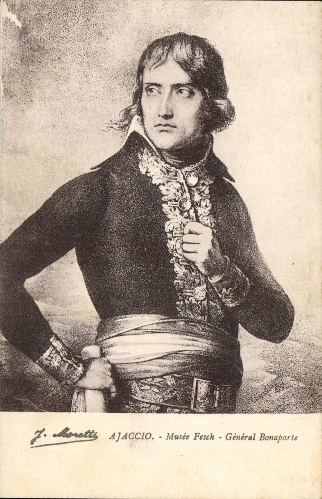 CPA Ajaccio Musee Fesch General Bonaparte Napoleon 1er