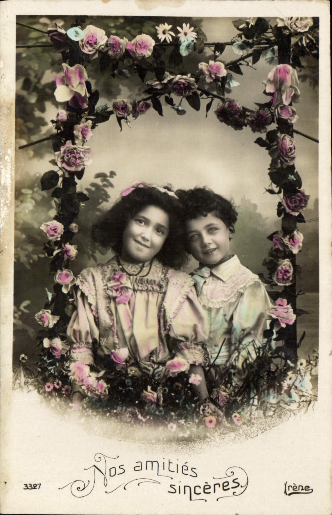 CPA Nos Amities Sinceres Enfants