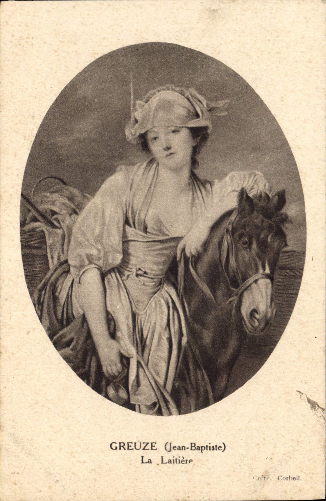 CPA Greuze Jean Baptiste La Laiterie 