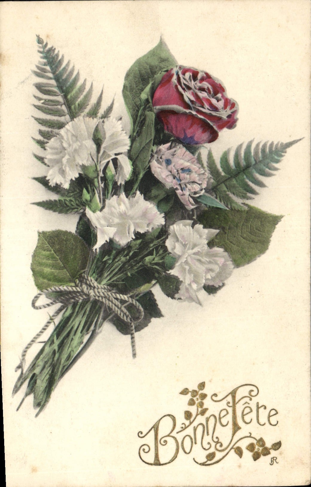 CPA Bonne Fete Fleurs