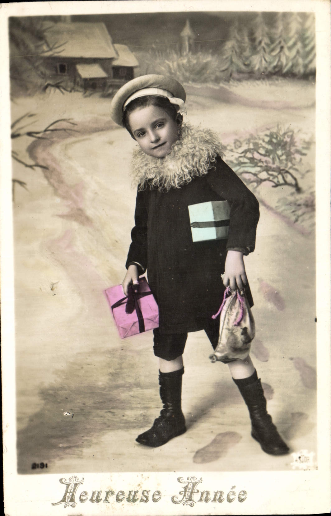 CPA Heureuses Annee Enfant