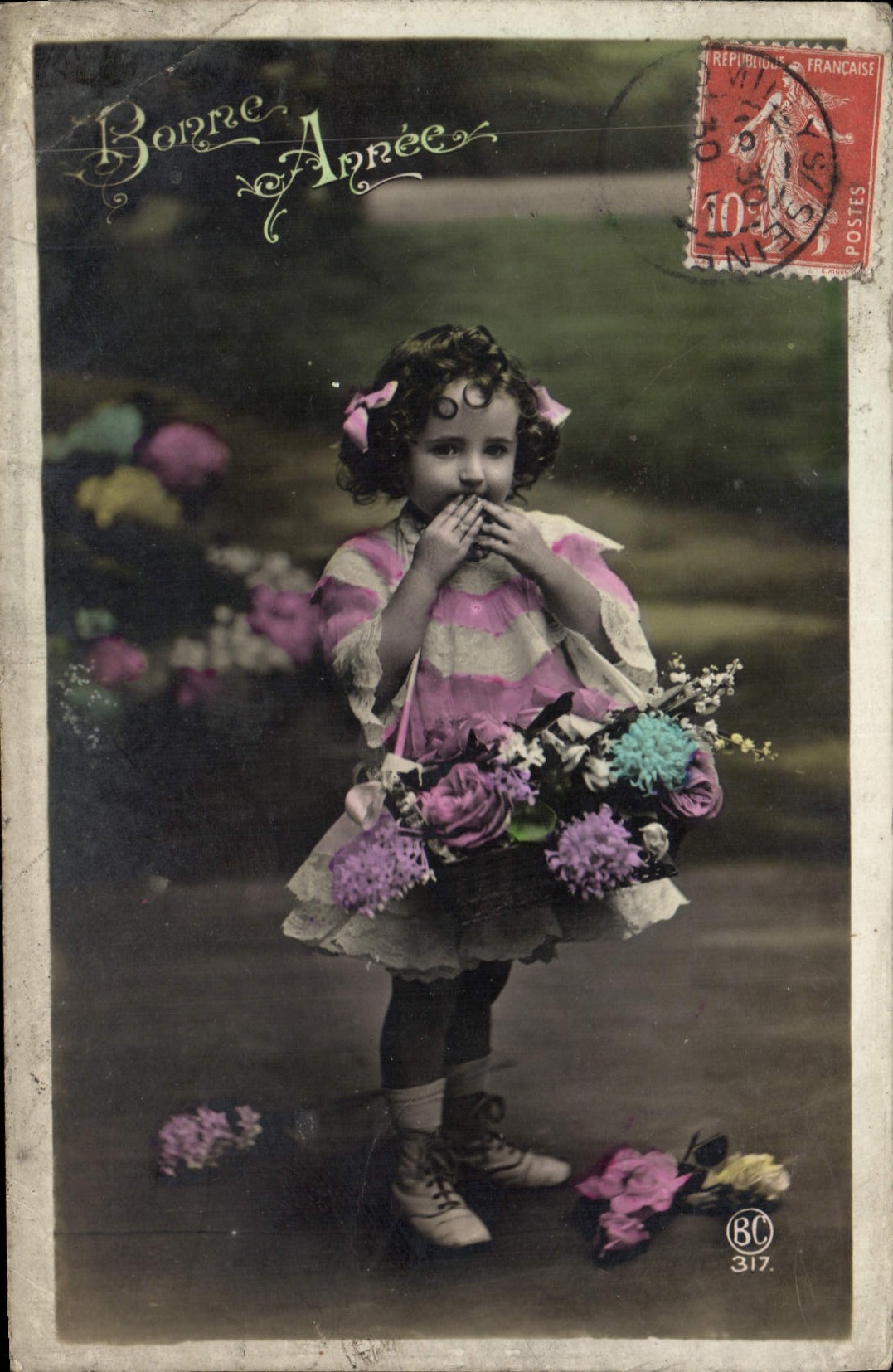 CPA Bonne Annee Enfant