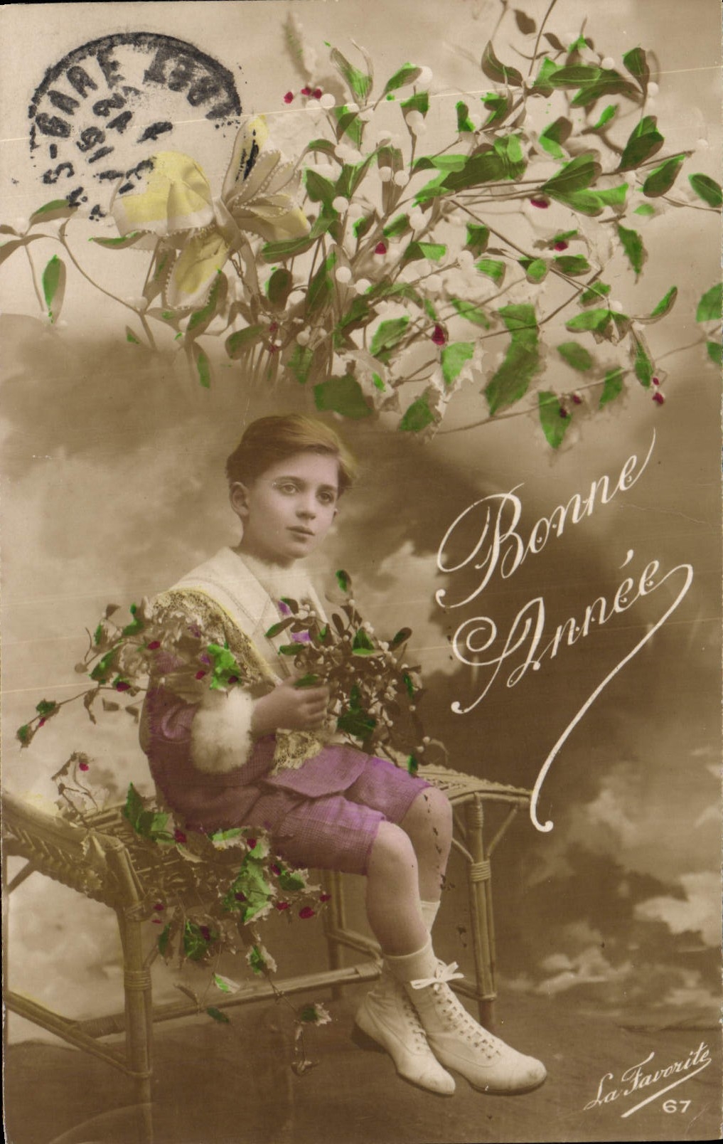 CPA Bonne Annee Enfant